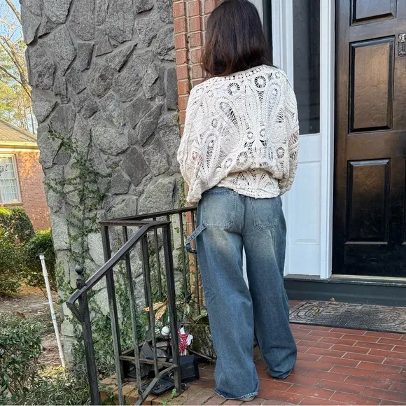 Retro Chic Loose fit wide leg Baggy Jeans