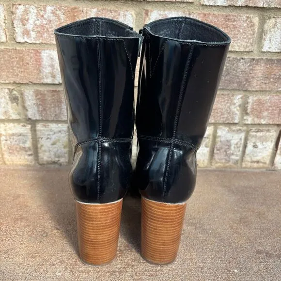 REVOLVE Jeffrey Campbell Hanger Hi Shaft Heeled Boots in Black Women's Size 10