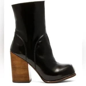 REVOLVE Jeffrey Campbell Hanger Hi Shaft Heeled Boots in Black Women's Size 10