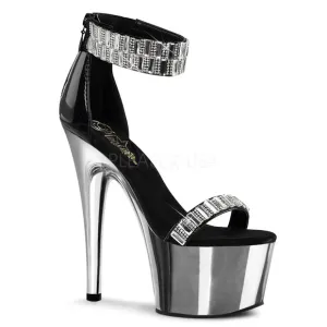 Rhinestone Mirror Platform High Heel Shoes