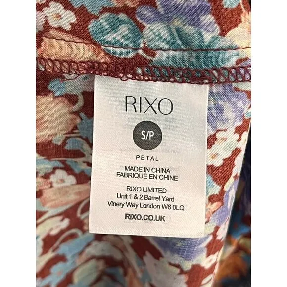 Rixo London Petal Tiered Midi Dress Women's Size US 6