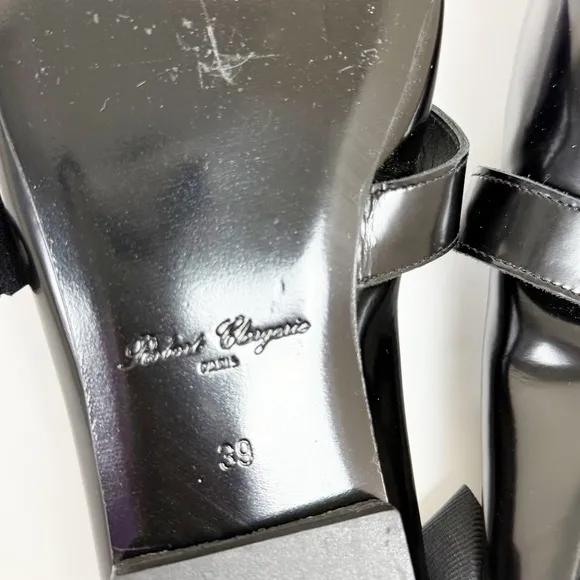 Robert Clergerie x Self Portrait Black Pointed Toe Flats Size 39