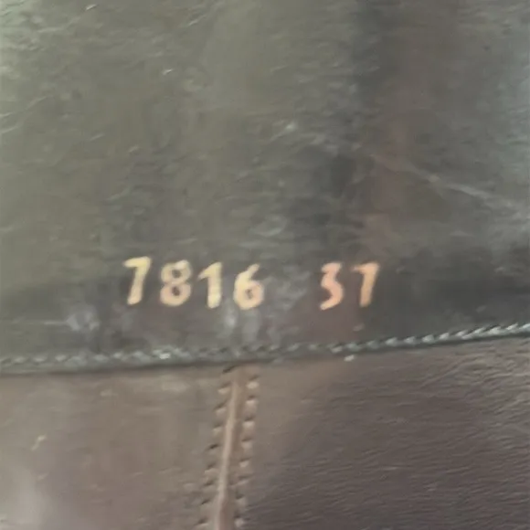 Roberto Del Carlo Black Leather Tall Boots Size 37