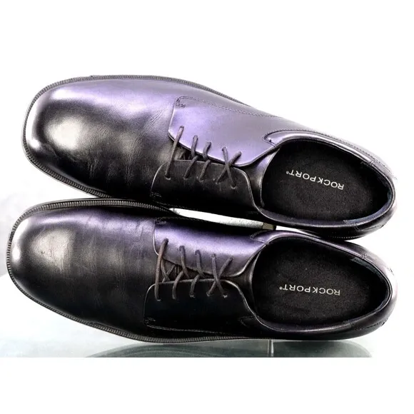 Rockport Margin Men's Oxford Dress Shoes Size 13 Leather Black EUC K71224
