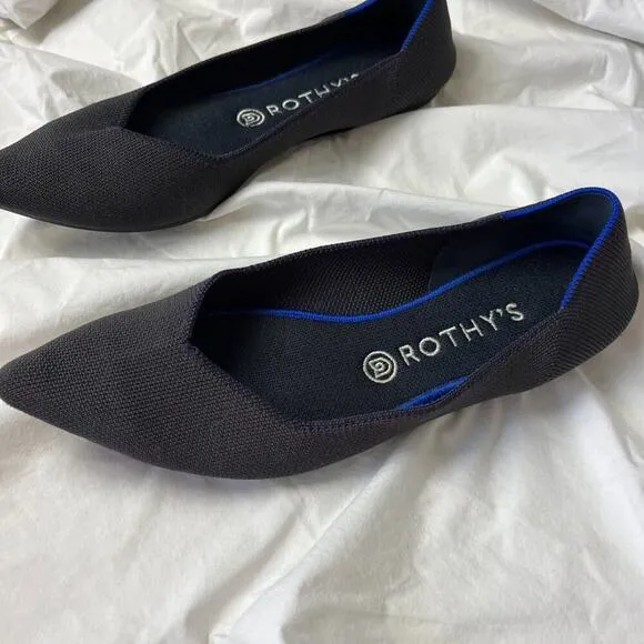Rothy's Black Pointed Toe Flats