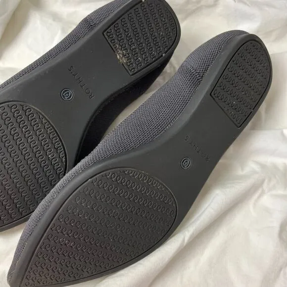 Rothy's Black Pointed Toe Flats