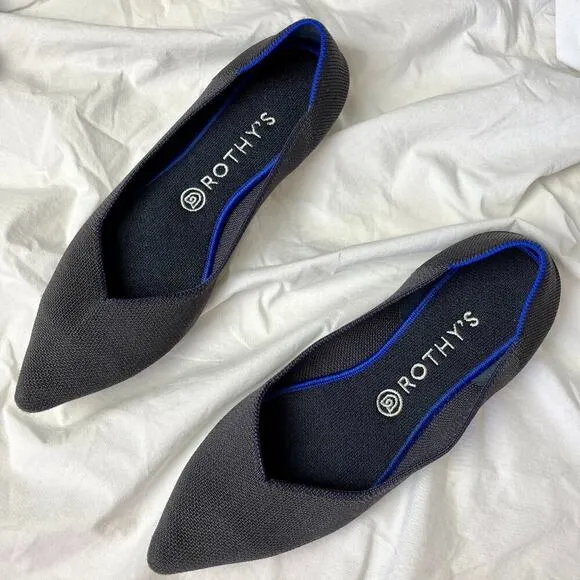 Rothy's Black Pointed Toe Flats