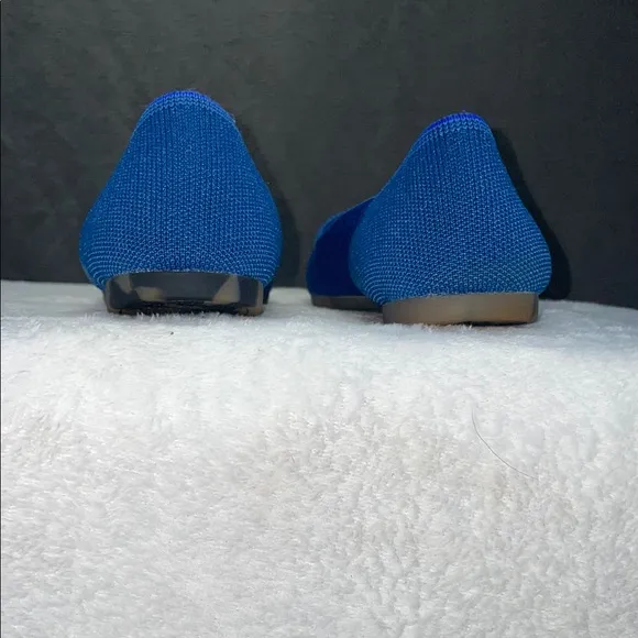 Rothy's Blue Flats Pointed Toe Minimalist Design