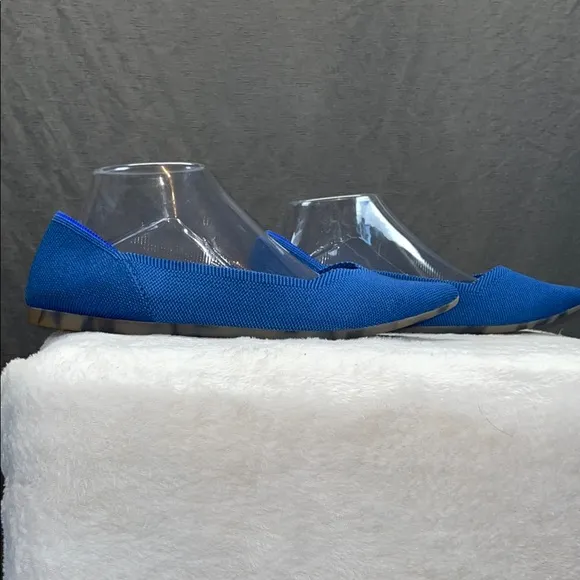 Rothy's Blue Flats Pointed Toe Minimalist Design