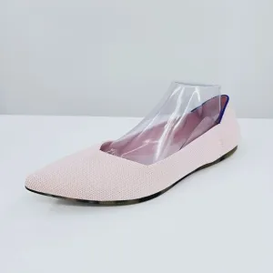 Rothys Blush Pink The Point 11.5 Pointed Toe Flats Knit Retired Slip On Comfort