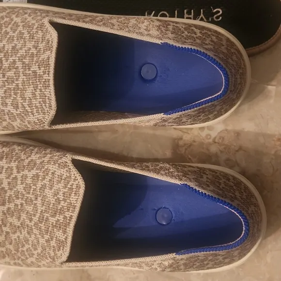 ROTHYS CHEETAH PRINT SLIP ON SHOES