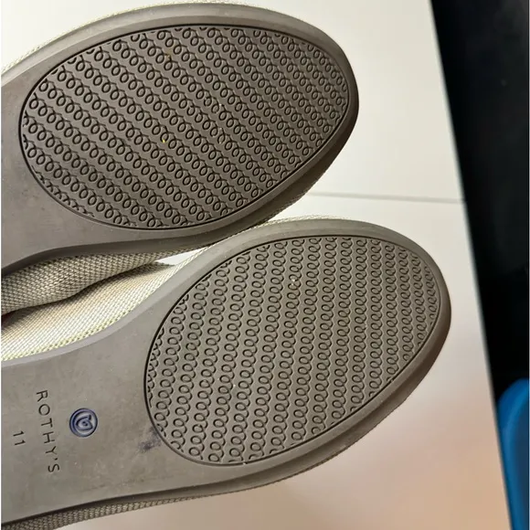 Rothy’s Flats Retired Round Toe Recycled Gray SZ 11 - LIKE NEW!