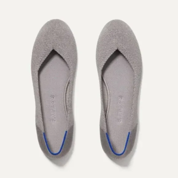 Rothy’s Flats Retired Round Toe Recycled Gray SZ 11 - LIKE NEW!