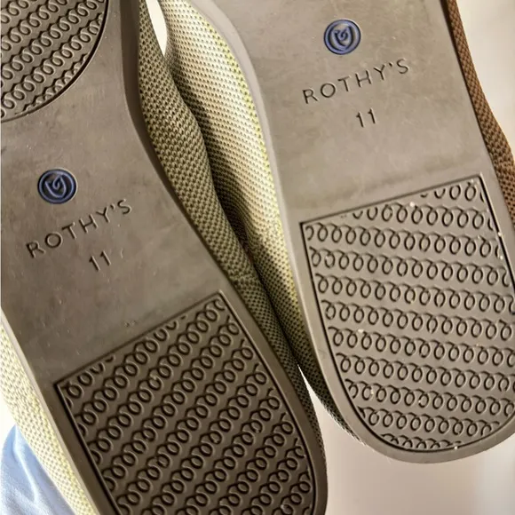 Rothy’s Flats Retired Round Toe Recycled Gray SZ 11 - LIKE NEW!