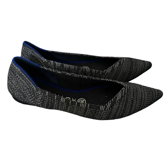 ROTHYS Granite Heather Retired The Points Pointed Flats Size 8