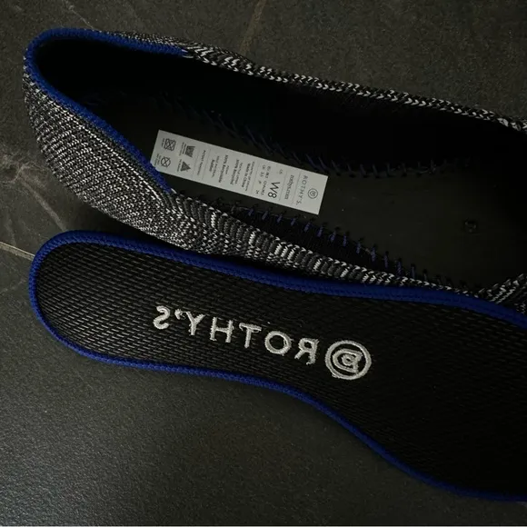 ROTHYS Granite Heather Retired The Points Pointed Flats Size 8