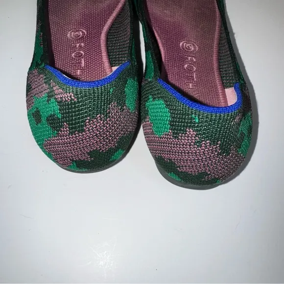 Rothy's Green and Black Elegant Flats