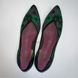 Rothy's Green and Black Elegant Flats