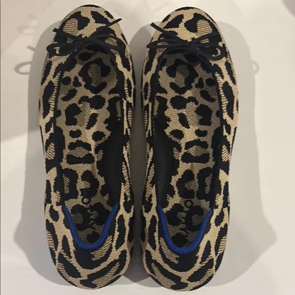 Rothys Leopard Print Ballet Flats