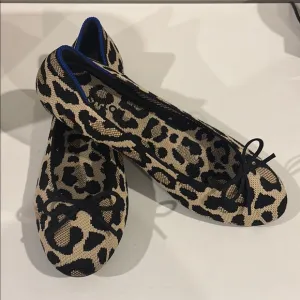 Rothys Leopard Print Ballet Flats