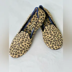 Rothy’s Leopard Print Women's Round toe Ballet Flat Shoes Size 6.5