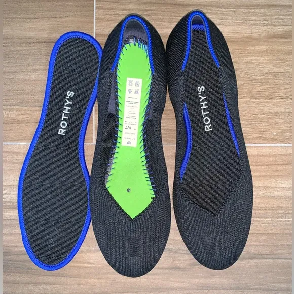 Rothy’s Maritime Navy Blue Flats Round Toe Shoes 7