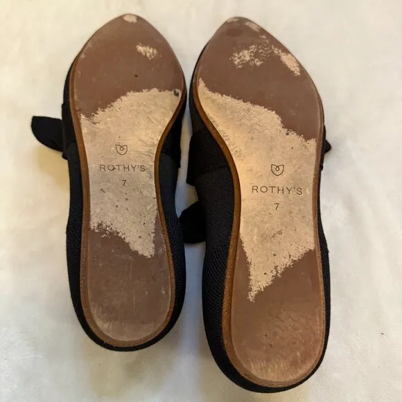 Rothy’s Mary Jane Bow Tie Pointed Toe Flats