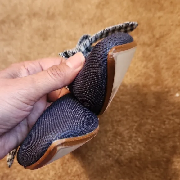 Rothy's Mary Jane Ink Gingham Flats