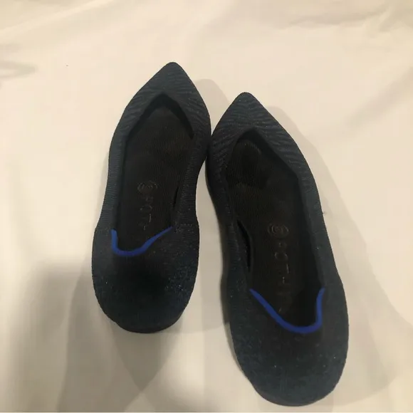 Rothys Pointed Toe Metallic Animal Print Flats, 9.5
