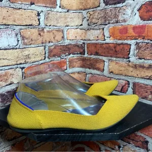 Rothy’s pointed yellow flats