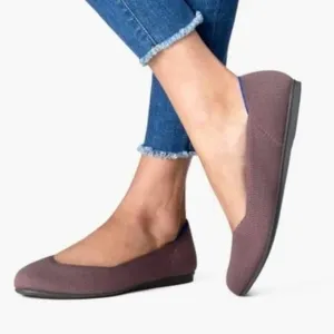 Rothy's RETIRED The Flat Round Toe Shoes in Mink Purple Color Size 8