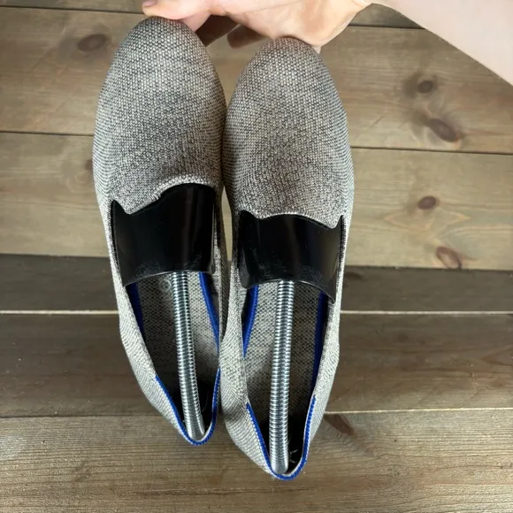 rothys round toe womens size 10 shoes gray slip on comfort ballet flats