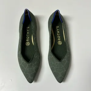 Rothy’s Safari Green Pointed Flats