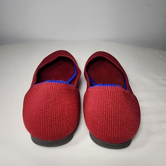 Rothy's Scooter Red The Flats Comfort Ballet Shoes Round Toe Women's Size‎ W 6.5