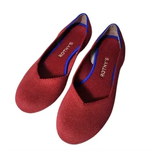 Rothy's Scooter Red The Flats Comfort Ballet Shoes Round Toe Women's Size‎ W 6.5