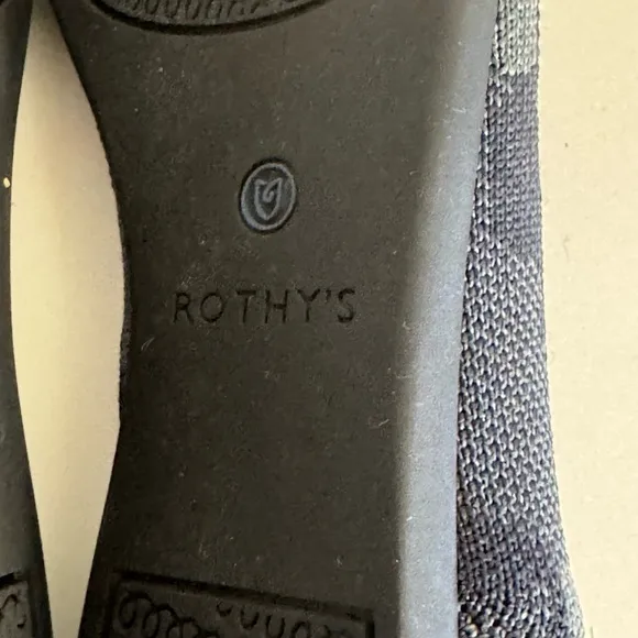 Rothy's Shoes Pointed Toe Flats Washable Eco Friendly Gray Charcoal Camo US W8.5