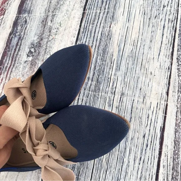 Rothy's Shoes Sapphire Mary Jane Bow Shoes