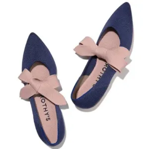Rothy's Shoes Sapphire Mary Jane Bow Shoes