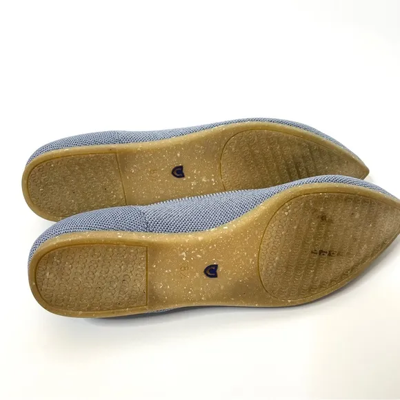 Rothy’s | Something Blue The Point Size 8.5 Pointed Toe Sparkle Blue Flats