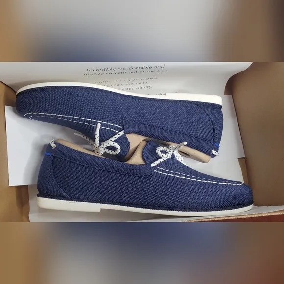 ROTHY'S THE BOAT SHOE IN BAY BLUE