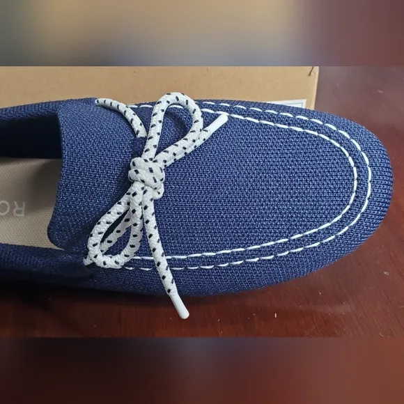 ROTHY'S THE BOAT SHOE IN BAY BLUE