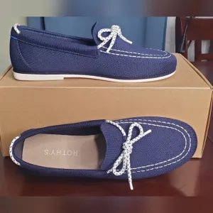 ROTHY'S THE BOAT SHOE IN BAY BLUE