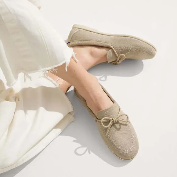 Rothy's The Boat Shoe - Shimmery Sand Size 9.5