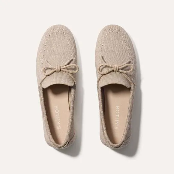 Rothy's The Boat Shoe - Shimmery Sand Size 9.5