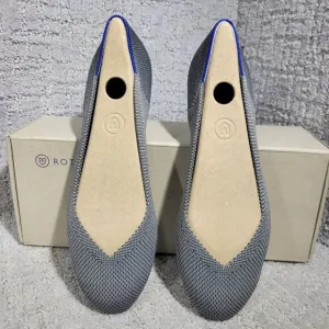 Rothy's The Flat Charcoal Gray Round Toe Slip On Shoes Women's Multiple Sizes