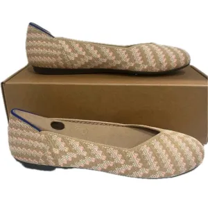 Rothy’s, the flat Golden hour, Stylish Women's Flats in Pink and Tan, Size 8.5