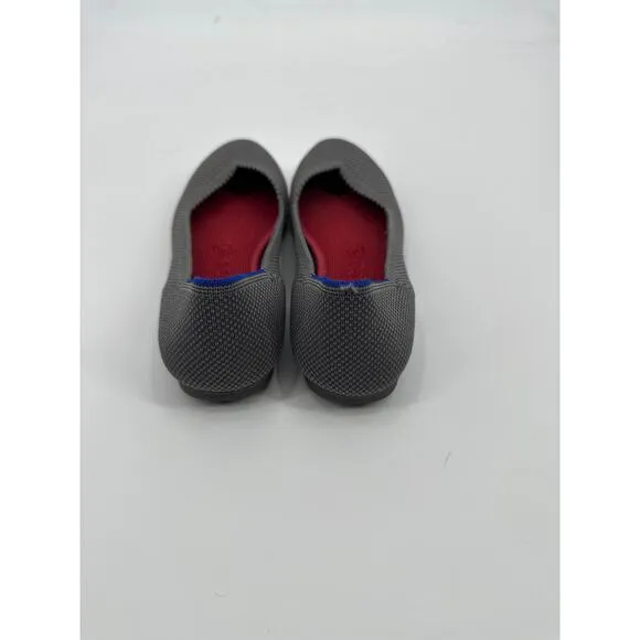 Rothy’s The Flat in Charcoal Knit Round Toe Slip On Size 7