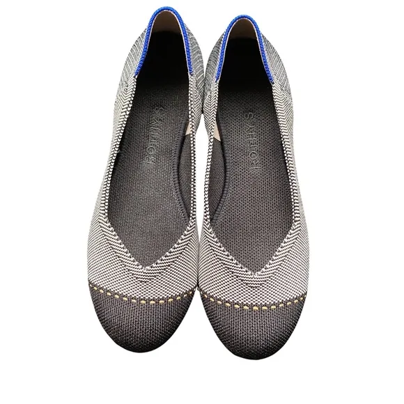 Rothy’s The Flat in Grey Mist Captoe Flat Slip On Comfort Women’s Size 7