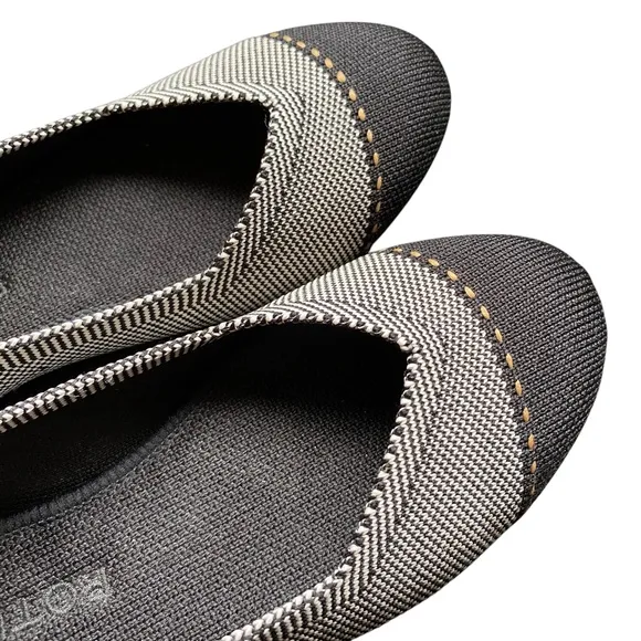 Rothy’s The Flat in Grey Mist Captoe Flat Slip On Comfort Women’s Size 7