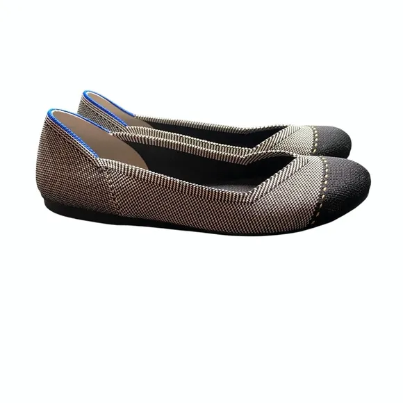 Rothy’s The Flat in Grey Mist Captoe Flat Slip On Comfort Women’s Size 7